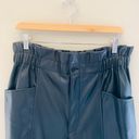 Madewell // NWOT Leather Pull On Paperbag Pants Photo 6