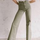 Rolla's Rolla’s Eastcoast Flare Denim Green High Rise Jeans Size 25 Photo 0