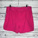 Lands'End Lands’ End NWT XL 18 Hot Pink Elastic Waistband 5” Inseam Swim Shorts w/ Panty Photo 1