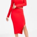 Bar III red Slit Pencil Skirt Photo 0