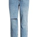 Good American  '90s Duster Straight Leg Jeans In Blue950 6/28 NWT Photo 3