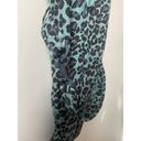 Zimmermann  Plunging Neckline One Piece Turqouise Leopard Bathing Suit Photo 4