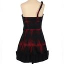 BCBG MAXAZRIA One Shoulder Black/Red Mini Dress         size 6 Photo 1