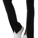 Alo Yoga Airbrush High-Waist Flutter Legging Black Flare Split Leg Size S Photo 3