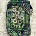 Vera Bradley  ID Change Purse Wallet Green Blue Photo 2