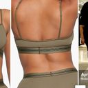 SKIMS NWT  Stretch Cotton Rib Scoop Bralette size L color army Photo 3