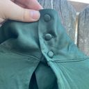 Bohme  Dark Green Satin Long Sleeve Blouse | XS Photo 4