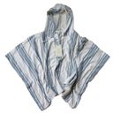 Joie NWT Soft  Pippina in Porcelain Santiago Striped Hooded Poncho Sweater M $188 Photo 1