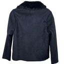 Uniqlo  Black Faux Suede and Faux Fur Women’s Jacket in size Small Photo 5