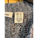 DKNY  Jeans Gray 3/4 Sleeve Cardigan Sweater with Floral Detail Small (2552) Photo 1