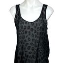 Equipment  $158 Kaylen Black Silk Animal Leopard Print Sleeveless Tank Top Sz XS Photo 0