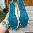 Ed Hardy  slip on sneakers size 5 blue white, Ash tattoo skull Y2K Photo 4