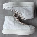 Soludos  Ibiza High Top Sneaker white leather new in box 8.5 Photo 2