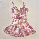 Olivaceous NWT Womens  Hemant & Nandita Style Floral Ruffle Mini dress size Small Photo 2