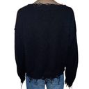 Brooklyn Karma Frayed V Neck Sweater Photo 6