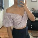 Sim & Sam Gingham Crop Top Photo 4