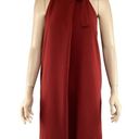 Theory  Espere Dress Size 2 NWT Admiral Tie Neck A-Line Red Photo 1