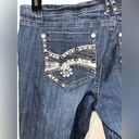 GRACE IN LA Grace In L.A. (GLA) Bling Y2K Vintage Crystal Denim Capri Style Jeans - Size 13 Photo 7