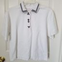 Polo 𝅺BETTE & Court White  Black Design Size Small Photo 0