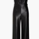 Good American 
Faux leather wide-leg jumpsuit NWT Photo 2