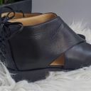 Krass&co Vintage Foundry  Regan Black Leather Open Toe Shoe Sandal 7.5 Photo 3
