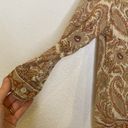 Burberrys Vintage Paisley Rayon Button Down 3/4 Sleeve Blouse EUC Sz Sm Petite Photo 2