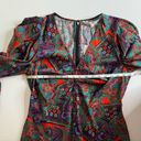 Veronica Beard NWT  Simmons Paisley Floral Silk Blend Top Flame Red Multi Size 10 Photo 13