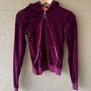 Juicy Couture Vintage  Velour Zip Hoodie S Purple Photo 0