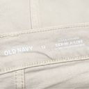 Old Navy  Beige Ecru Sky-Hi A-Line Higher High Rise Denim Cut Off Shorts Size 12 Photo 10