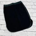 The Loft Ann‎ Taylor Faux Leather Trim Mini Skirt 00 Petite Stretch Back Zipper Photo 0
