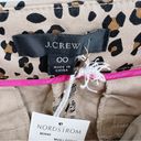 J.Crew  Re-Imagined Leopard Print Chino Crop Flare Pants Sz 00 NWT Photo 5