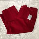 St. John’s Bay  rumba red capri mid rise women’s size 12 Photo 7