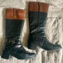 Bandolino  Two Toned Boots in Black and Brown Photo 0