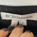 BCBGeneration  Black Textured Pleated A-Line Skater Skirt Women's Size 6 NEW Photo 5