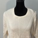 Banana Republic  off-white sweater short sleeve lightweight scoopneck large work Photo 1