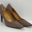 Colin Stuart Pointed Toe Snake Leather Heels Photo 2