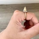 Missguided Gold Rhinestone Pointy Ring 6/6.5 Photo 2