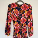 Petal and Pup  Balsa Floral Tiered Long Sleeve Belted Maxi Dress Navy Blue Photo 7