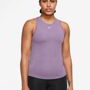 Nike  Dri-FIT One Tank Purple Athletic Yoga‎ Running Top Womens Size M Photo 0