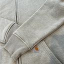 Carhartt Womens Carharrt Full Zip Up Sz M Light Grey Photo 2