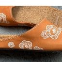 Patagonia  orange swell floral leather slides Photo 2