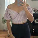 Sim & Sam Gingham Crop Top Photo 3