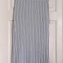 Proenza Schouler  Ribbed Knit Midi Skirt NWT Medium Light Blue Photo 3