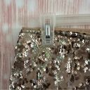 Lily White  Gold Sequin Stretch Mini Skirt Photo 1