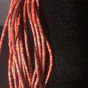 Coldwater Creek Cold water creek red/orange beaded multi strand necklace Photo 1