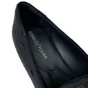 Donald Pliner  "Lyle" Black Suede Embellished Slip On Flat Photo 6