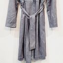 LC Lauren Conrad Lauren Conrad Blue Gray Lightweigt Trench Coat Size L Photo 5