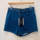 Pretty Little Thing NWT pretty little things disco fit shorts denim size 6 Photo 1