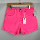 Good American  Pink Denim Shorts Photo 1