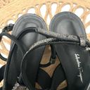 Salvatore Ferragamo  Sirmino Metallic Brushed-Leather Sandals Gunmetal Size 8.5 C Photo 5